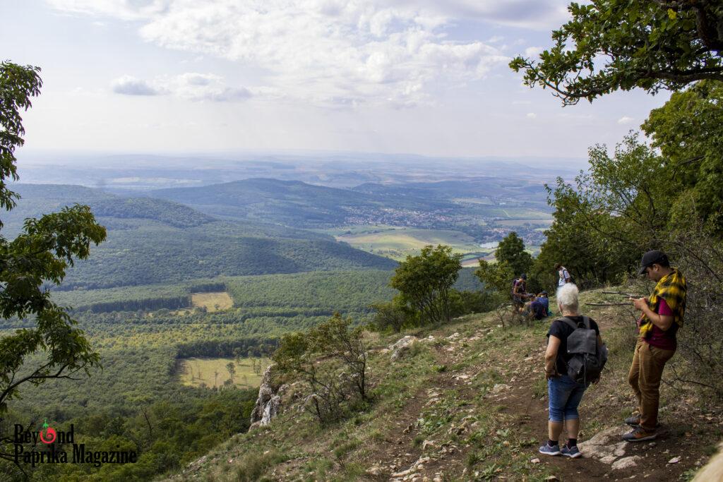A scenic viewpoint on the side of Pilis Mountain